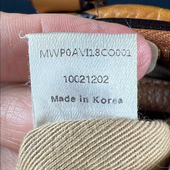 MCM Visetos Handbag: Cognac Monogram 2-Way Tote & Shoulder Bag | Authentic - Picture 12 of 16